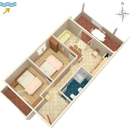 By The Sea Kraj, Pasman - 331 Apartment